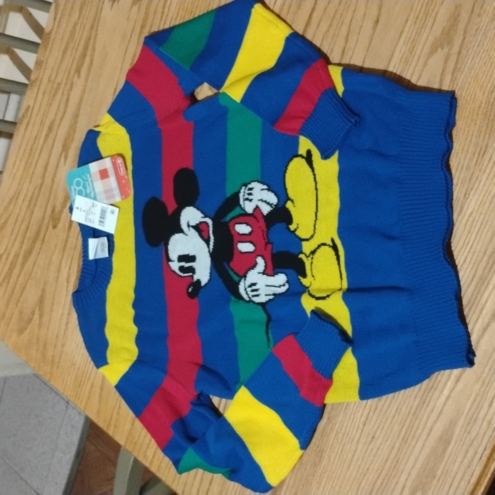 DISNEY 100 UGLY SWEATER SIZE L FOR KIDS UNISEX